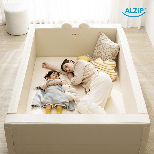 ALZIP Family Bumper Bed Milky Bear - Babyhouse Australia