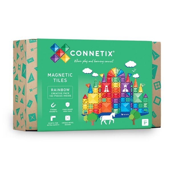 Connetix Tiles Rainbow Creative Pack 102 Piece - Babyhouse Australia