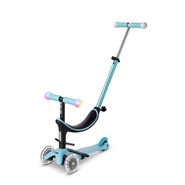 Micro Mini2Grow Deluxe Magic LED Scooter - Light Blue - Babyhouse Australia