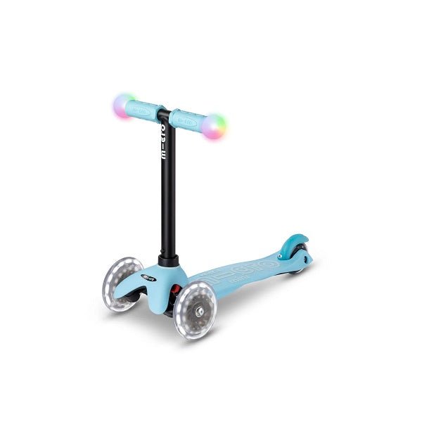 Micro Mini2Grow Deluxe Magic LED Scooter - Light Blue - Babyhouse Australia