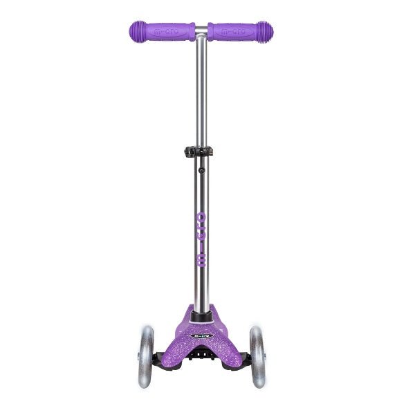 Mini Micro Deluxe Glitter LED 3 Wheel Scooter - Purple - Babyhouse Australia