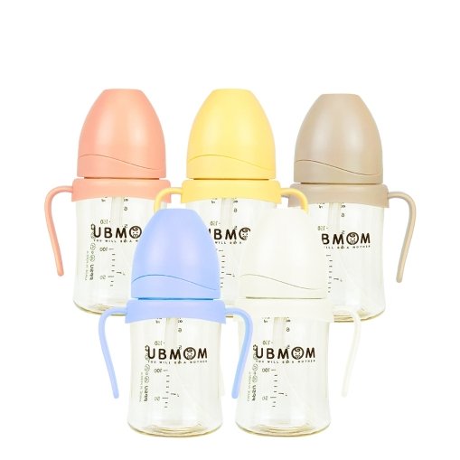 UBMOM No-spill Backflow prevention Sippy Cup with Straw PPSU